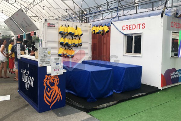 Booths from Kitchen Container and Office Container