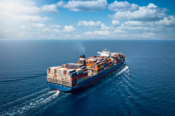 shipping containers on a boat