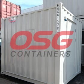 OSG Containers, storage units, and stacked green tanks.